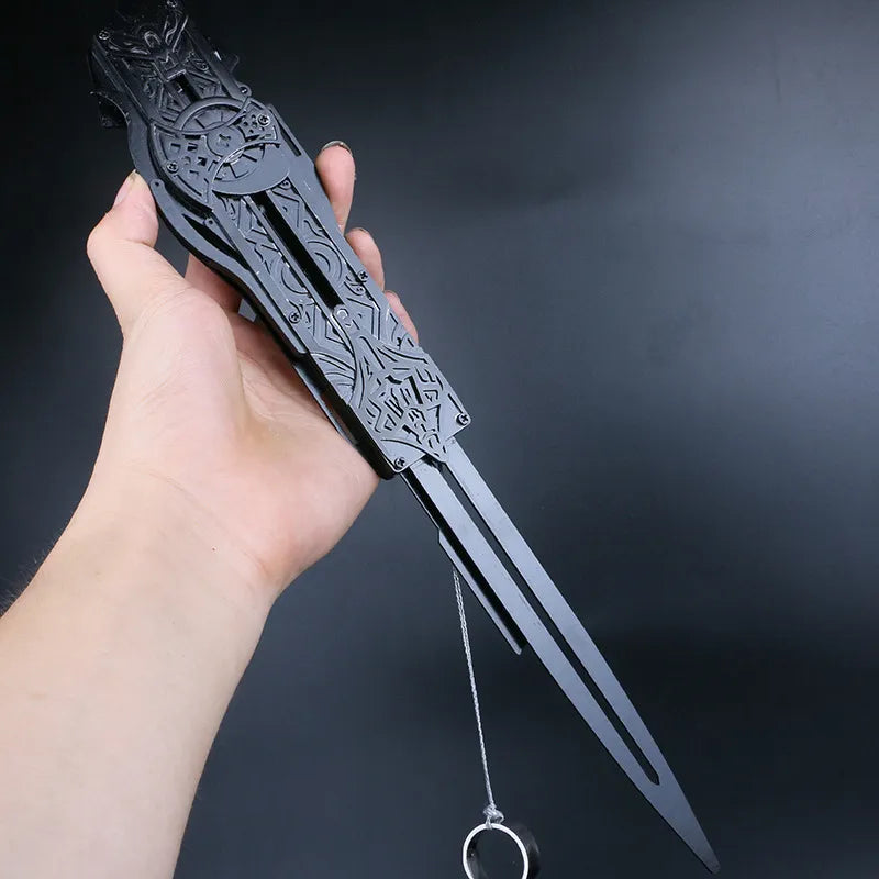 Metal blade Hidden Blade Sleeve sword Action Figure Hidden Blade Edward Weapons Sleeves swords Can the ejection kid toy