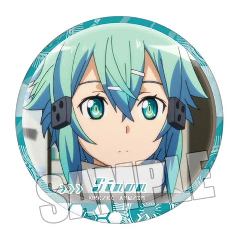 1pc 58mm Sword Art Online Asada Shino Kirigaya Suguha Cool Brooch badges