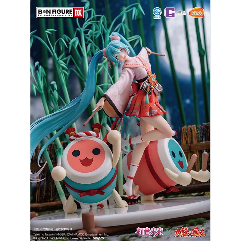 Bnfiguredx Vocaloid Hatsune X Taiko No Tatsujin Japan Anime Figure Cartoon Model Toy Desktop Ornaments Collectibles