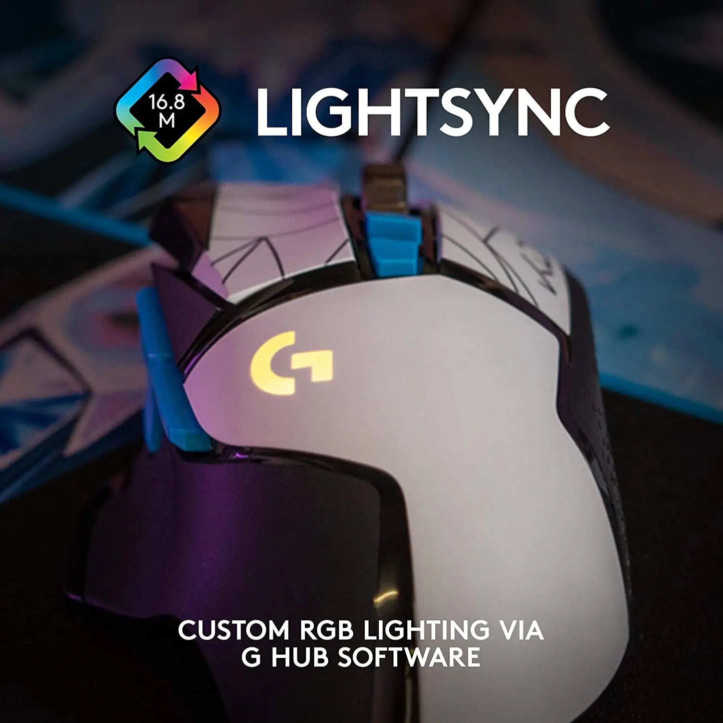 New Logitech G502 HERO KDA LIGHTSYNC RGB Gaming Mouse USB Wired Mice 25600 DPI Adjustable Programming Mice for Mouse Gamer