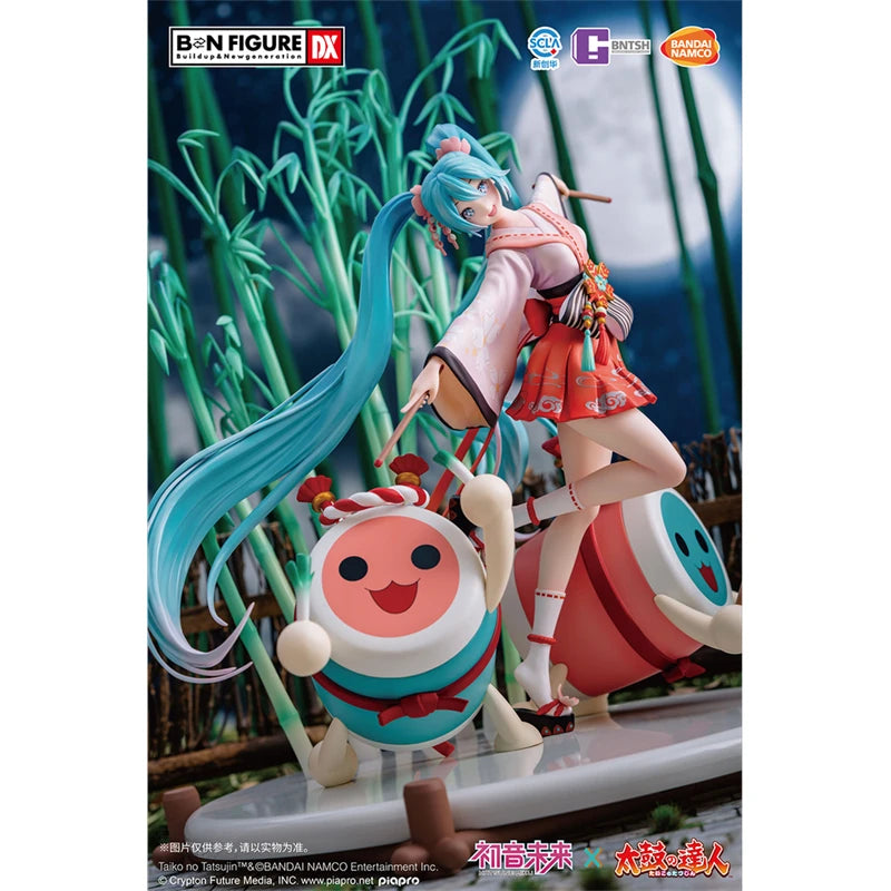 Bnfiguredx Vocaloid Hatsune X Taiko No Tatsujin Japan Anime Figure Cartoon Model Toy Desktop Ornaments Collectibles