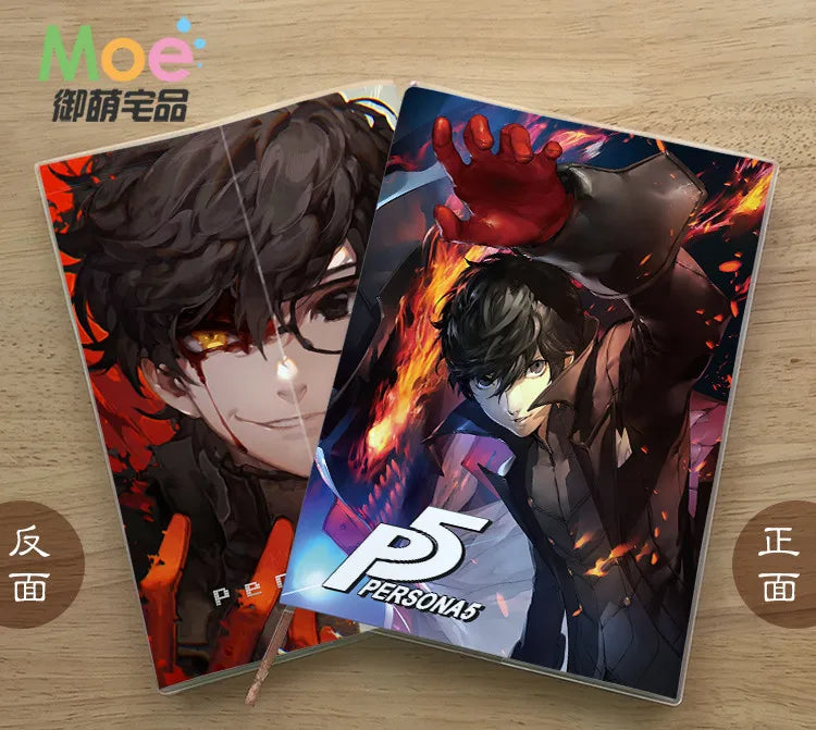 Anime Persona 5 P5  Figure Student Writing Paper Notebook Delicate Eye Protection Notepad Diary Memo Gift