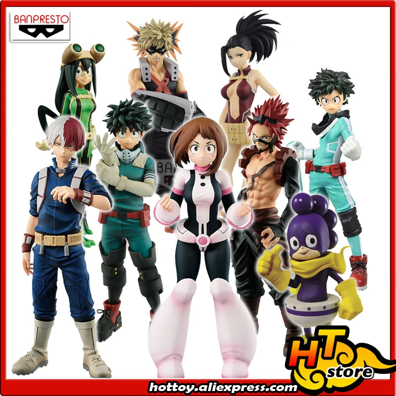 SALE0a Original Banpresto Collection Figure - Izuku Ochaco SHOTO RED RIOT Bakugo FROPPY Creaty Juice from "My Hero Academia"