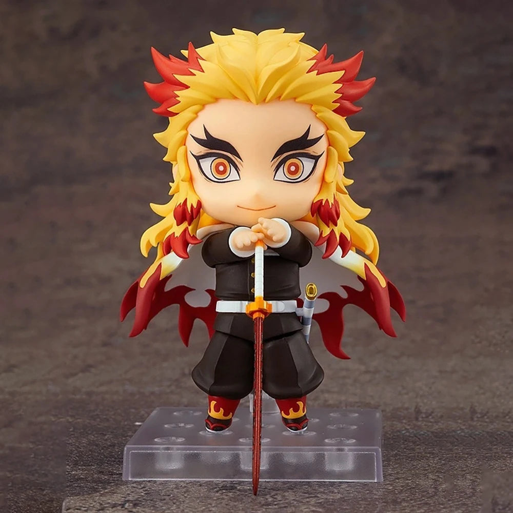 100% Original Good Smile Rengoku Kyoujurou Nendoroid Q Version Demon Slayer Anime Model 10Cm Collection Action Figure Toys Gifts