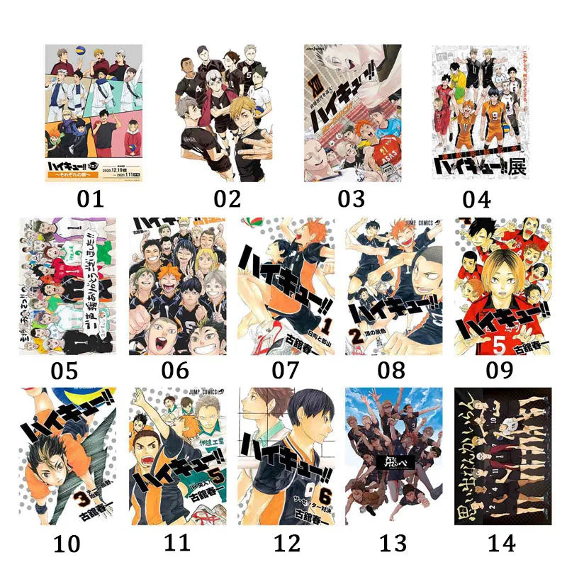 1Pc New Style Anime Volleyball Boy Digital Paint Haikyuu Japan Style Cartoon Poster Modular Painting Anime Posters