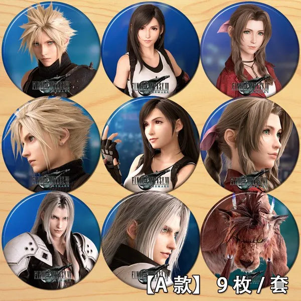 58m badges Final Fantasy VII Remake Tifa Lockhart Gainsborough Brooch