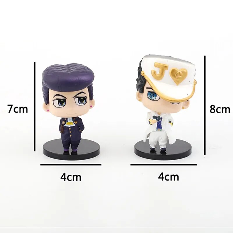 JoJo Bizarre Adventure Action Figures Kujo Jotaro Anime Model Koichi Hirose Cartoon Figurine Nijimura Okuyasu Collectible Doll