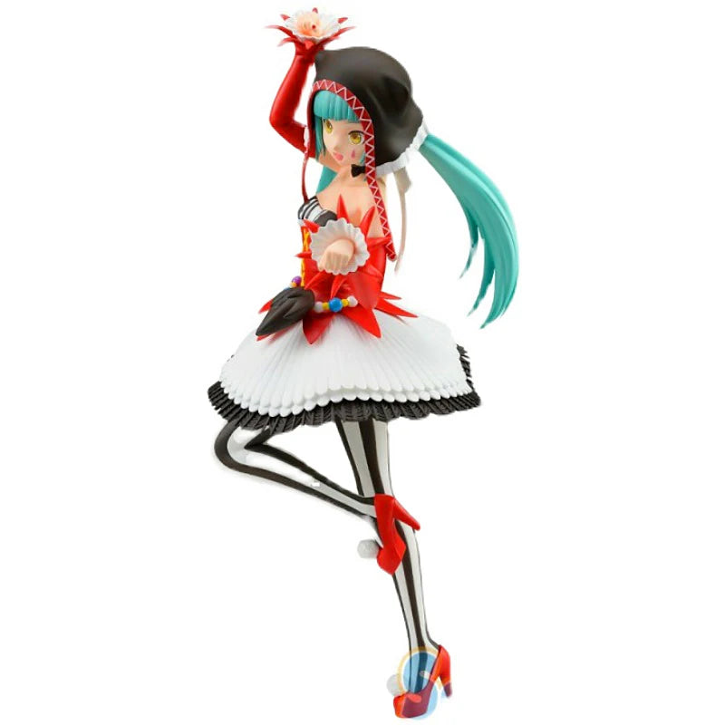 23cm Original Anime Figurine Hatsune Miku Clown Pieretta Collection Kawaii Doll PVC Action Dercation Model Kids Toys For Girls