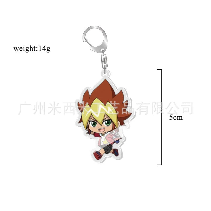 Yu-Gi-Oh! Mutou Yugi Dark Yami Anime Pendant Figure Keychain Keyring Collection Model Toy Gifts Cosplay