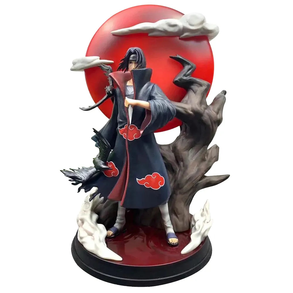 Naruto Shippuden Anime Tsukuyomi Uchiha Itachi GK Action Figure Model 36CM PVC Luminous Statue Figma Kid Toys