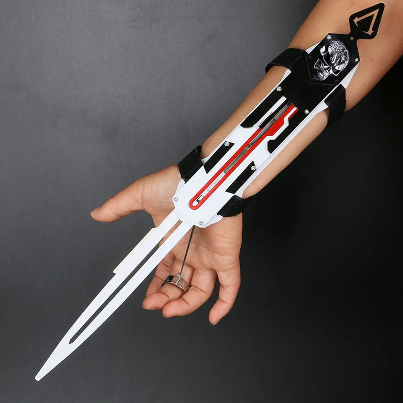 Metal blade Hidden Blade Sleeve sword Action Figure Hidden Blade Edward Weapons Sleeves swords Can the ejection kid toy