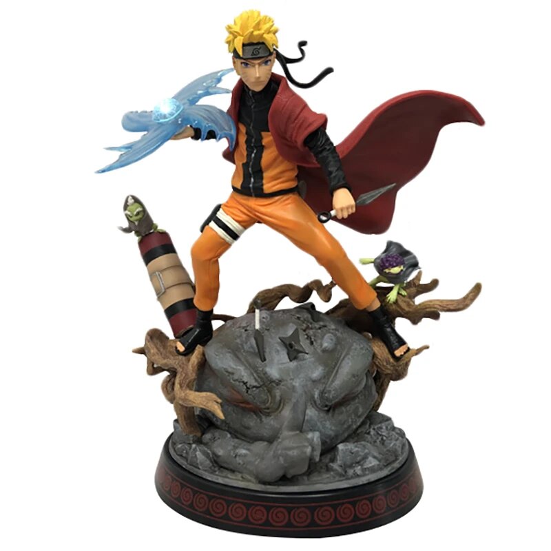 Figura de acción de Naruto Shippuden GK Uzumaki Rasenshuriken, figura de batalla de Anime, modelo de muñeca de PVC de 29cm, Figma