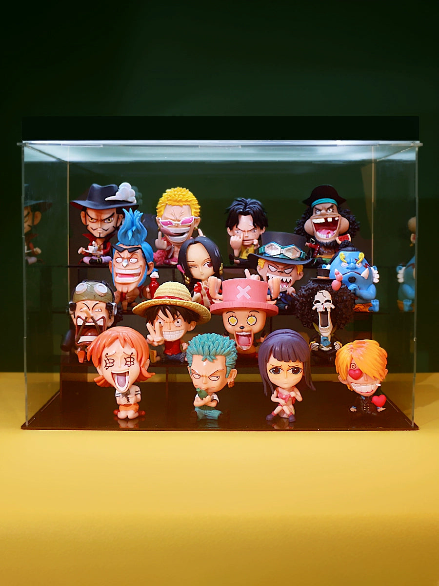 Figura de One Piece de Anime, caja ciega, modelo Luffy Zoro, muñeco de los siete señores de la guerra del mar, adorno Eschoba, regalo