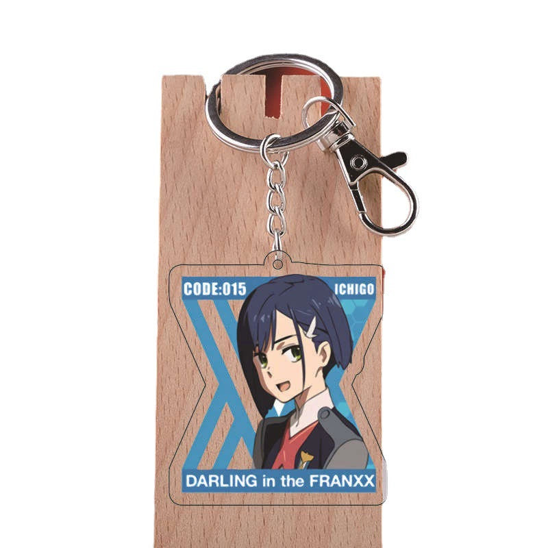 Darling National Team 02 Genuine Animation Key Chain Dear Franks Two-Dimensional Acrylic