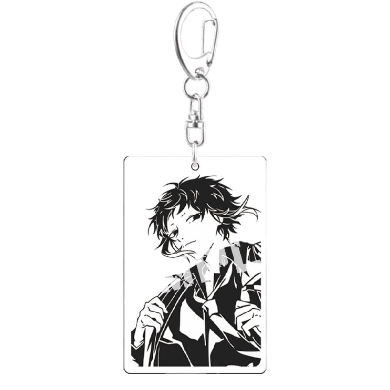 In Stock Wenhao Stray Dogs Keychain Central Plains Zhongzhong Senou Outer Zhongdao Town Creative Bag Anime Keychain