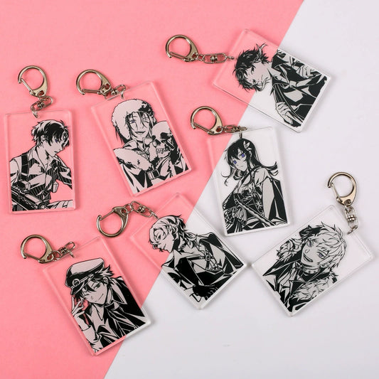 In Stock Wenhao Stray Dogs Keychain Central Plains Zhongzhong Senou Outer Zhongdao Town Creative Bag Anime Keychain