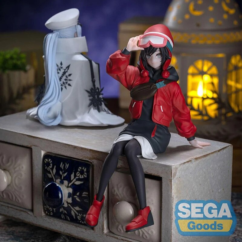 En stock SEGA PM RWBY ICE QUEENDOM Ruby Rose Weiss Schnee Ver. 13CM PVC Anime figuras de acción modelo colección adornos juguete