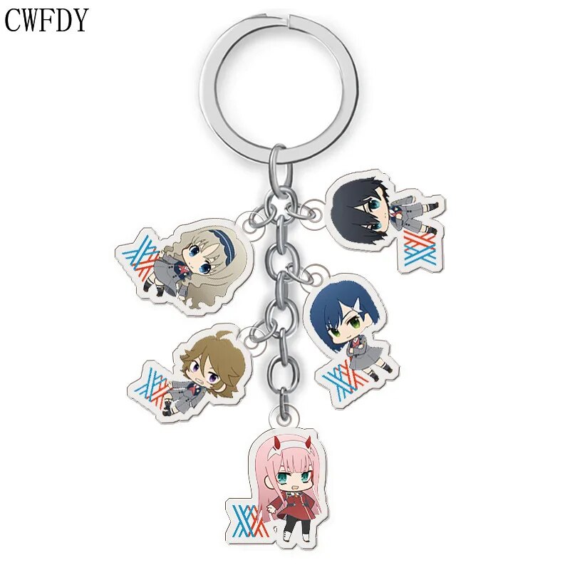 100 Styles Anime Attack on Titan Keychain Tokyo Avengers Cosplay Double Sided Transparent Acrylic Key Chain Trinket For Friends