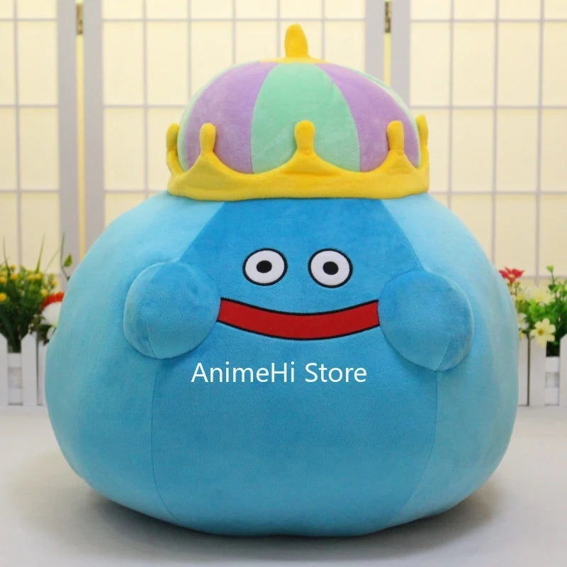 Anime Doragon Kuesuto Dragon Quest Plush Doll Figure Smile Slime king Cosplay Stuffed Toy Filling Pillow for Gift