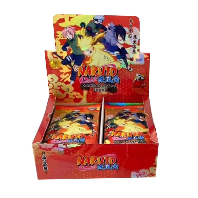 KAYOU Naruto Cards Vortex Collectible Card Games Anime Party Playing Toys Kids Album Collection Children Gift Hobby Boxes Paper