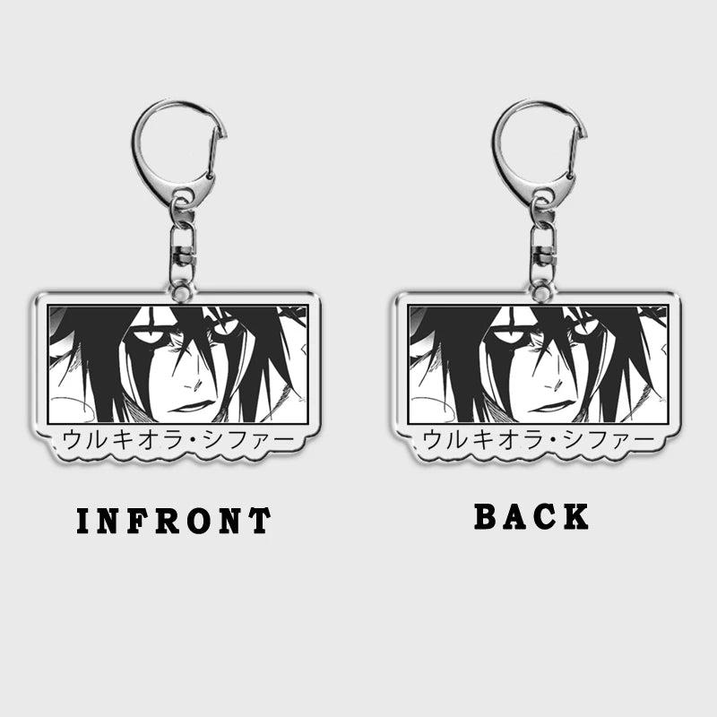 Anime Figures Keychain Levi Killua Zoldyck Bakugou Bleach Berserk Key Chain for Accessories Pendant Key Ring Keychains Gift