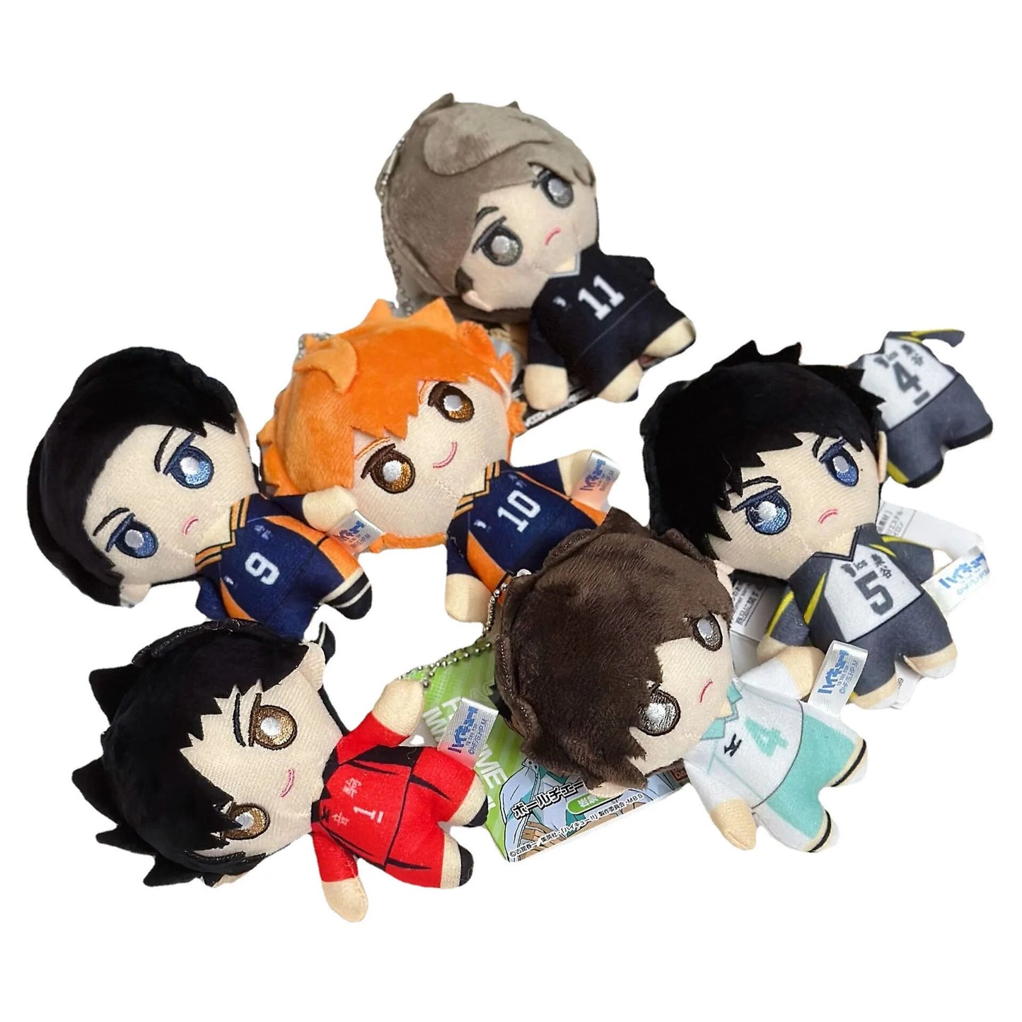 Haikyuu Kawaii Hinata Shoyo muñeco de peluche colgante Anime dibujos animados lindo muñeco mochila adorno niños y niñas regalo de recompensa