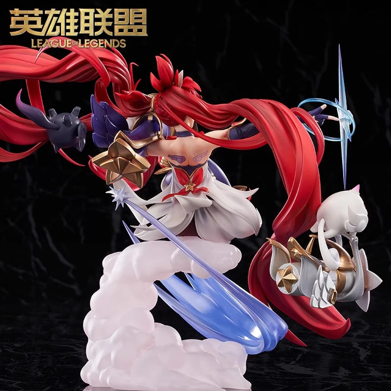 24cm GSAS X League Of Legends Anime Figurine Jinx Action Figure 1/7 Scale Star Guardian Decoration Christmas Gift