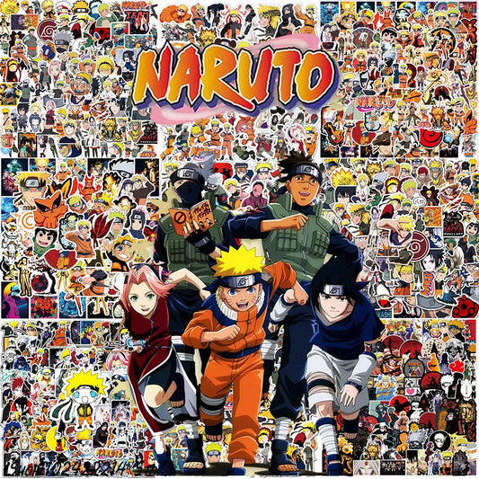 50/100 Uds pegatinas de NARUTO de Anime, pegatina de Naruto Uzumaki genial, cuaderno, coche, bicicleta, motocicleta, papelería, portátil, calcomanía para niños, juguetes de regalo