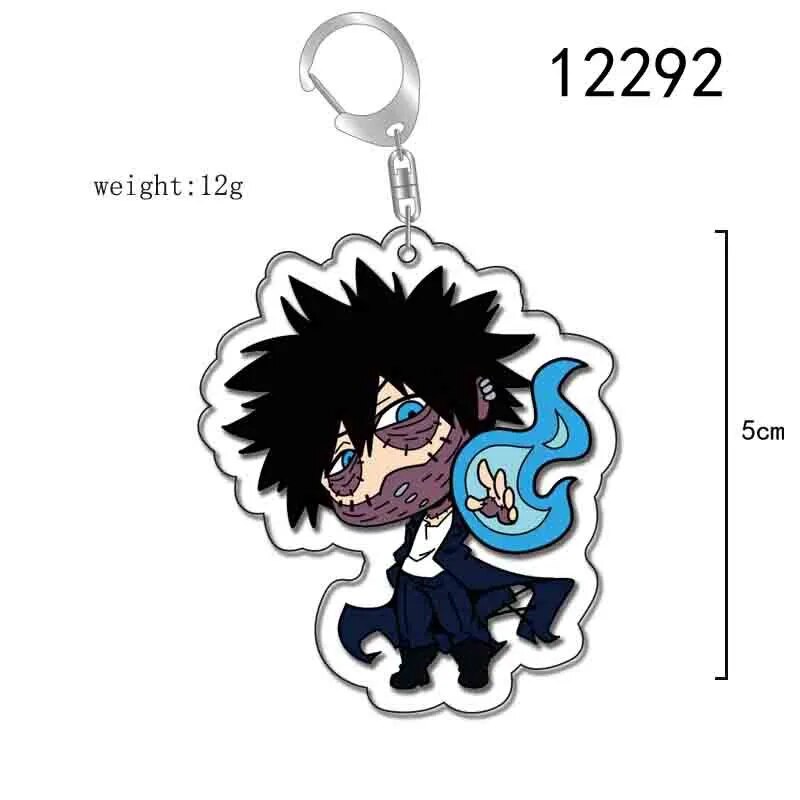 Anime My Hero Academia Todoroki Shouto Izuku Katsuki All Might Eijirou Ochako Himiko Dabi Asui Tsuyu Tomura Keigo Denki Keychain