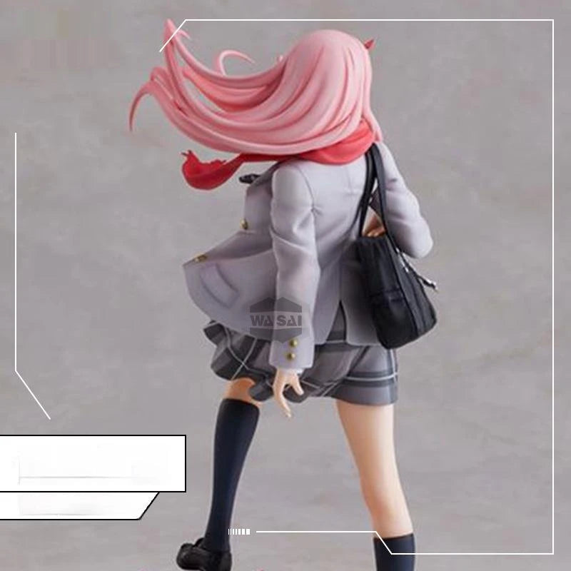 Figuras de Anime Darling In The Franxx Zero Two 02, mochila, modelo uniforme, figuras de muñecas, figuras de acción coleccionables, juguetes, regalos