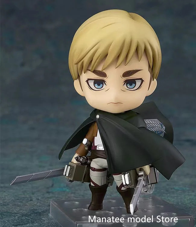 Good Smile Original :Anime Attack on Titan Erwin Smith Q version figma PVC Action Figure Anime Figure Model Toys Figure Gift