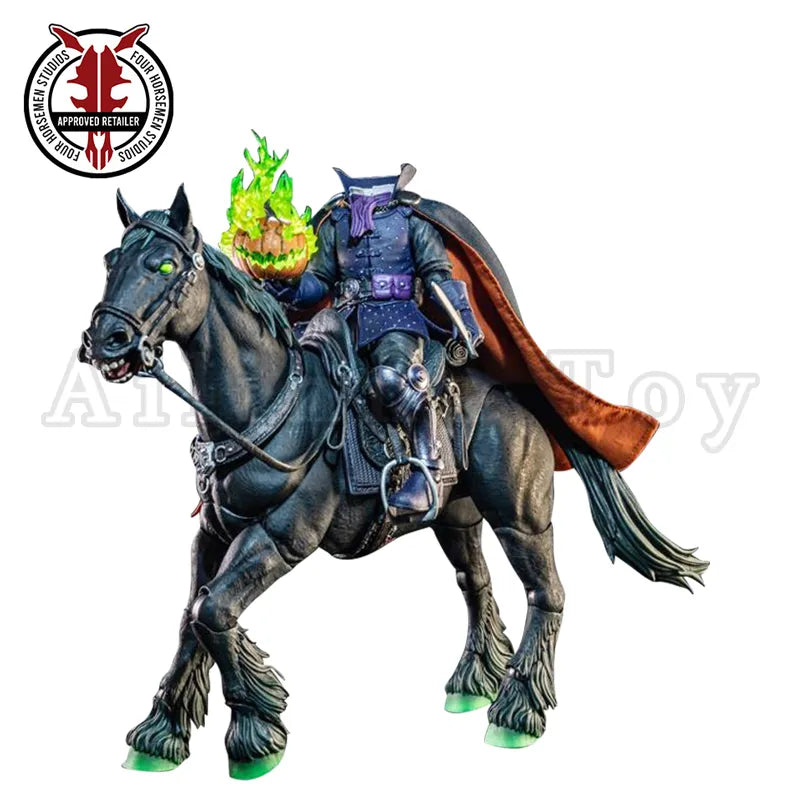 Four Horsemen Mythic Legions 1/12 Action Figure Figura Obscura Headless Horseman Father Christmas Anime Free Shipping