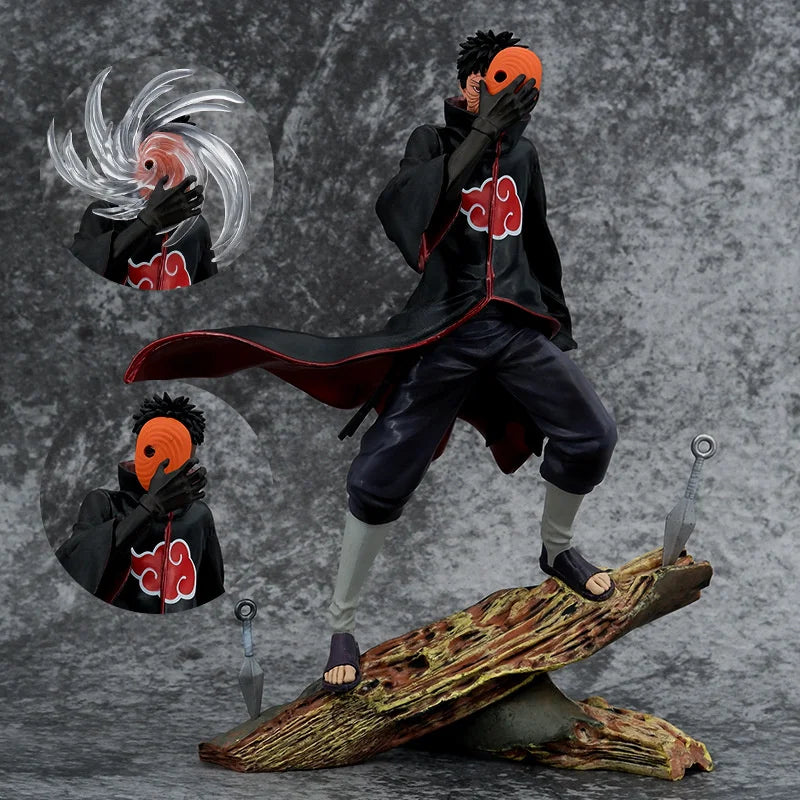 Anime Naruto Figurine GK Shippuden Akatsuki Tobi Uchiha Obito PVC Action Figure 26cm Statue Collection Model Toys For Kids