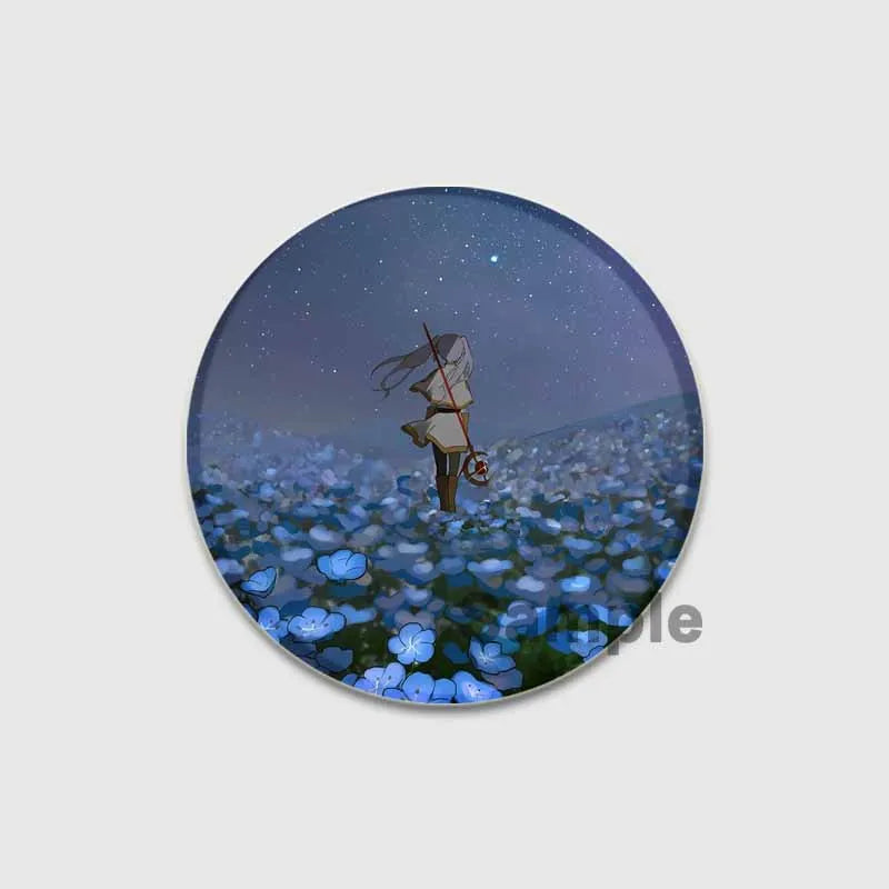 Anime Frieren Beyond Journey's End Button Pins Cartoon Badge Round DIY Creative Brooches for Backpack Jewelry Accessories Gifts