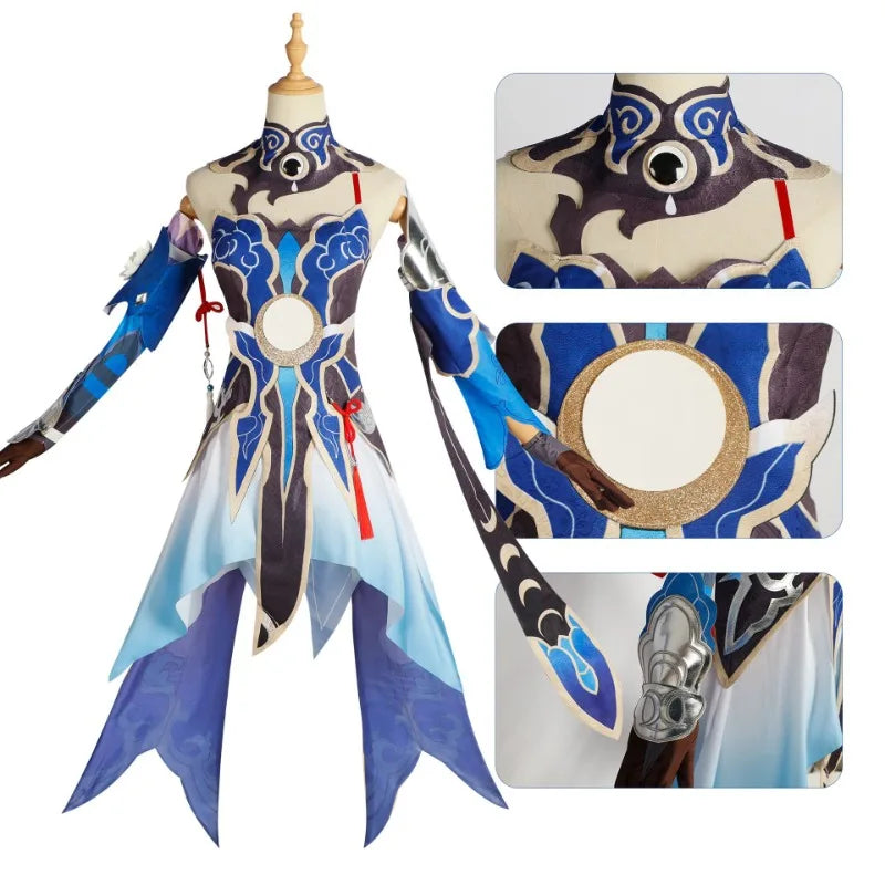 Jingliu Cosplay Honkai Star Rail Game Costume Full Set Dress Outfit Uniform The Xianzhou Luofu Honkai Impact Cosplay