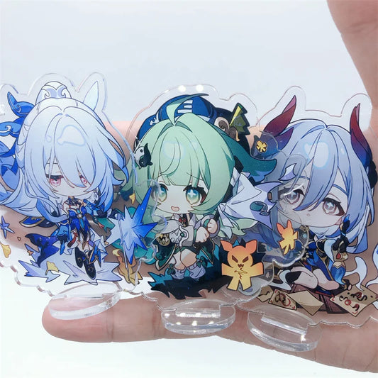 Honkai: Star Rail Jingliu HuoHuo Guinaifen Topaz Figure Stand Plate Anime Game Keychain Cosplay Prop Accessories