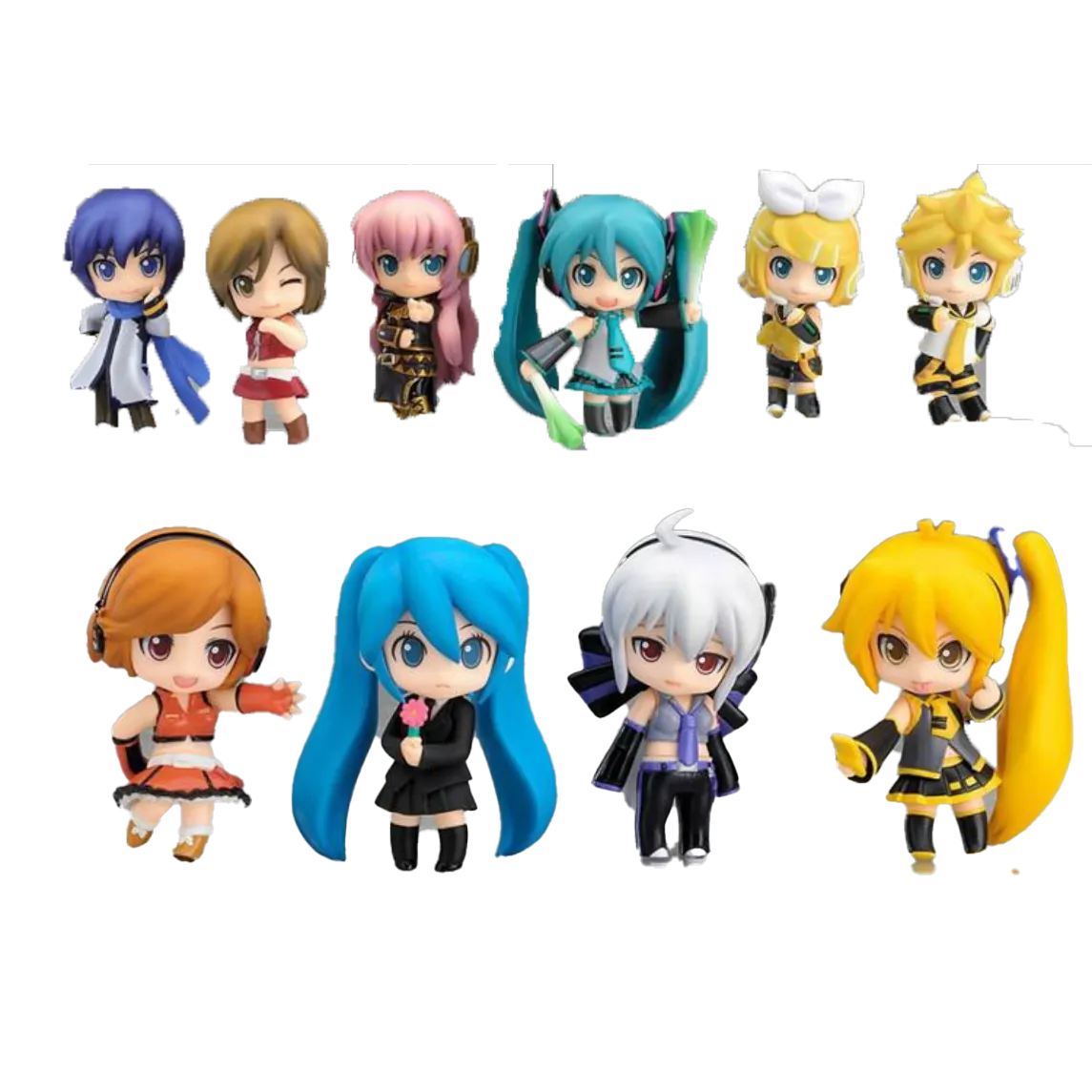 Stock Original GSC Good Smile NENDOROID Vocaloid Hatsune Miku family Kagamine Len KAITO Kagamine Rin Figure Model Toys Doll Gift