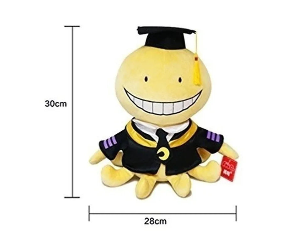 Lindo pulpo muñeca Korosensei Koro Sensei maestro juguetes de peluche animales de dibujos animados muñecas graduado niños asesinato aula