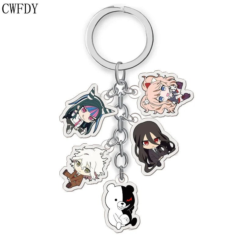 100 Styles Anime Attack on Titan Keychain Tokyo Avengers Cosplay Double Sided Transparent Acrylic Key Chain Trinket For Friends