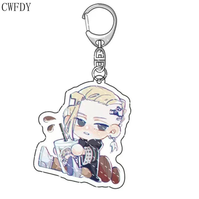 Tokyo Revengers Anime Tokyo Avengers Cosplay Keychain Manjiro Ken Takemichi Hinata Atsushi Chibi Kawaii Chaveio Birthday Gifts