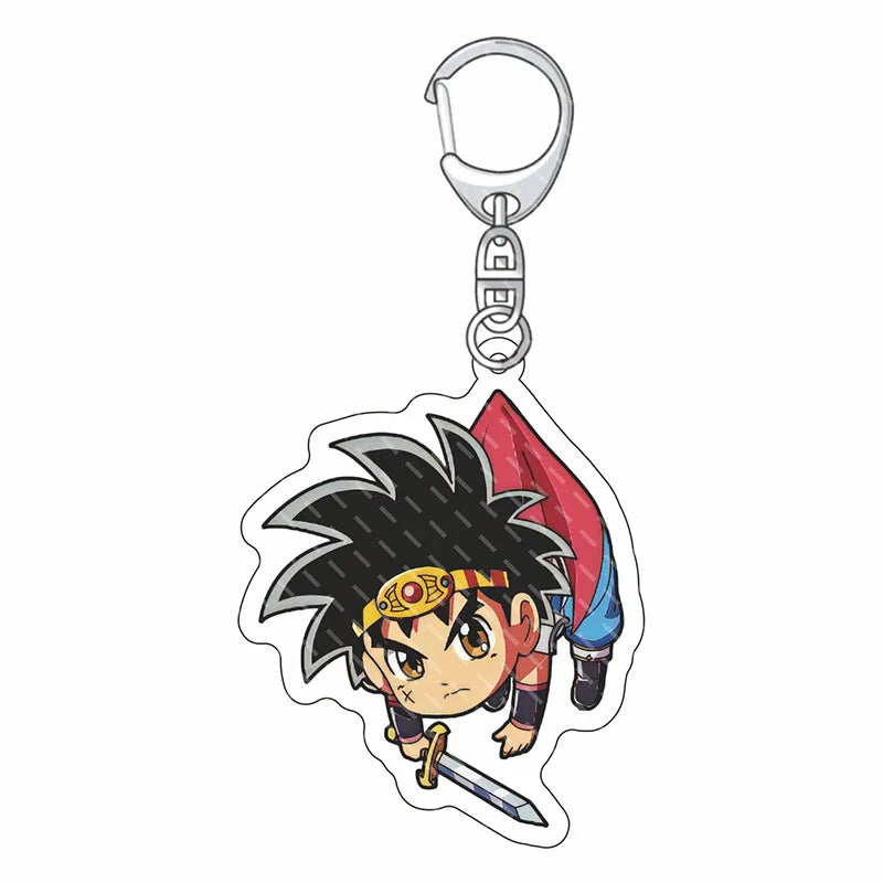 Game DRAGON QUEST Keychain Doragon Kuesuto: Dai No Daibouken Dragon Warrior Kuesuto Key Ring