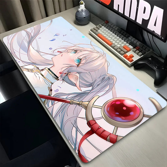 New Mouse Pad Larger XXL Frieren Beyond Journey End Speed Pc Computer Keyboard Pads Desk Mat Gaming Accessories Home Mousepad