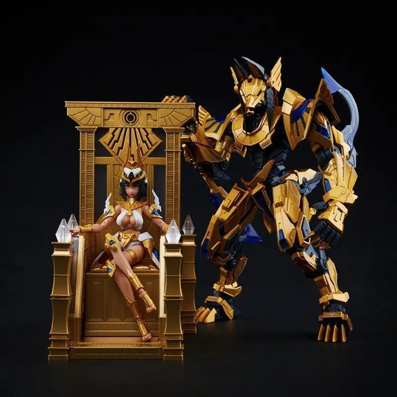 In Stock Ms General Seven Deadly Sins Gluttony Sin-01 Cleopatra Anubis Luminous Throne Mecha Girl Assembled Model Kit Models