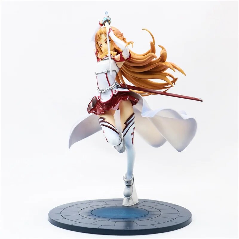 Figura de acción de Yuuki Asuna de SAO Sword Art Online de 20 cm, Caballeros de la sangre Ver. Juguetes modelo de colección de PVC a escala 1/8