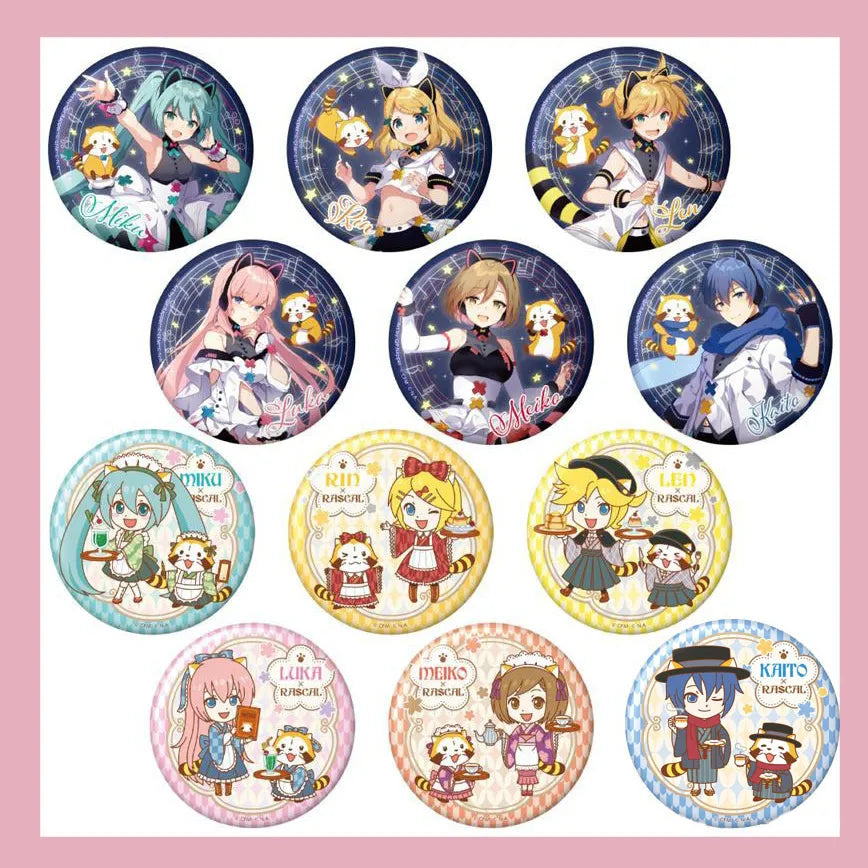 Hatsune Miku Kagamine Rin Len Anime Figure Models Brooch Badge Vocaloid Meiko Kaito Anime Brooch Badge Toys Hatsune Miku Gifts