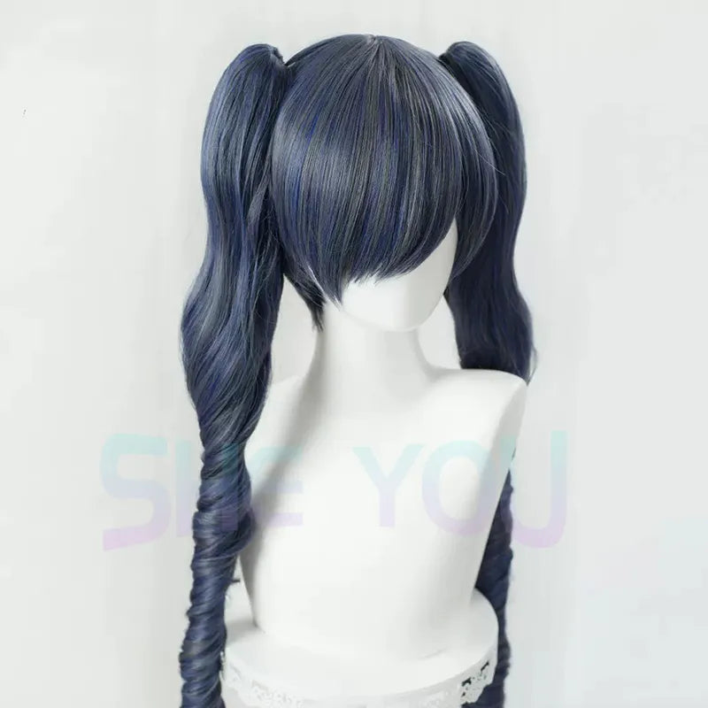 Ciel Phantomhive Cosplay Wig Black Butler Cosplay Long Grey Blue Wig Cosplay Anime Cosplay Wig Heat Resistant Synthetic Wigs