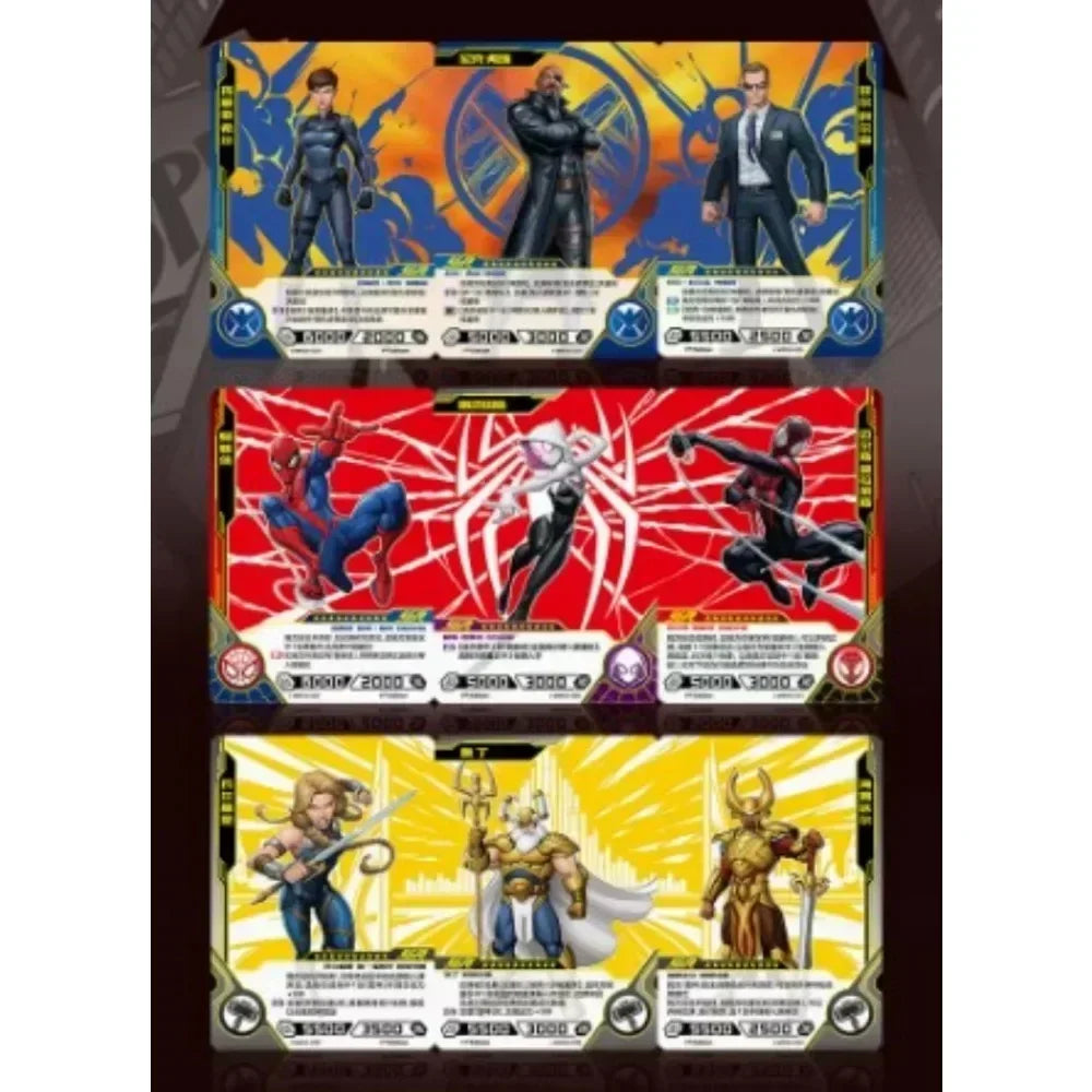 KAYOU Marvel Card New Anime The Avengers Comics Heroes Versus Collection Cards Party Playing Games Card Toys Children's Gift