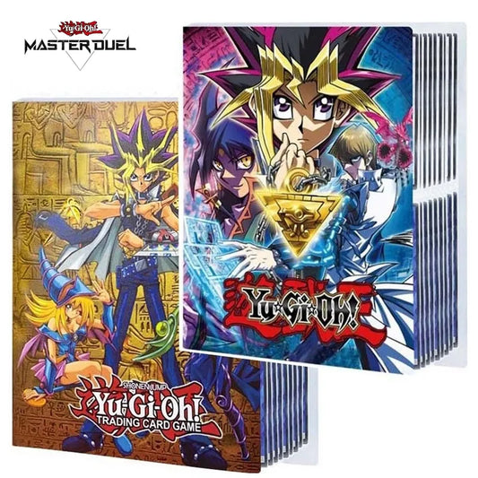 160PCS Yugioh Album Card Holder Book Cartoon Anime Yu Gi Oh Playing Game Card Collectors Notebook Loaded Binder Folder Kids Toys