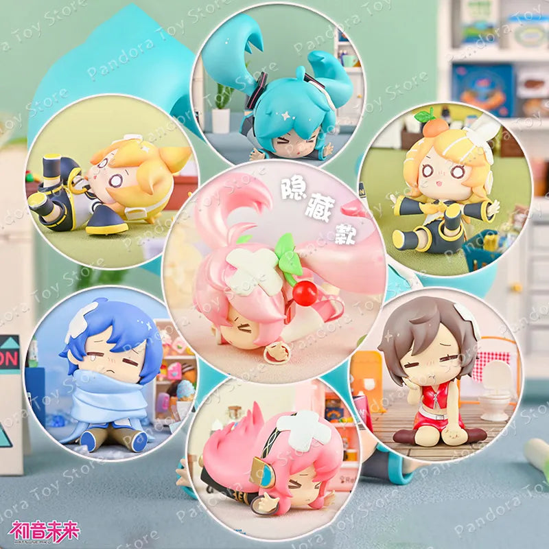 Hatsune Miku Mysterious Box Vocaloid Anime Model Girls Fufu Figure Doll Ornaments Action Figurines Miku Blind Box Gifts