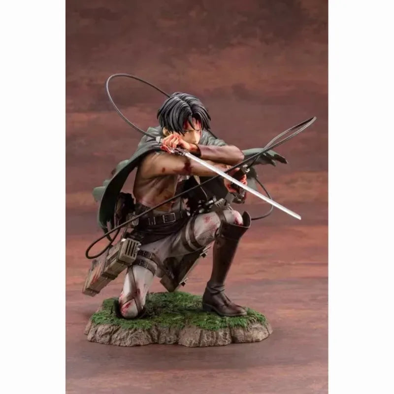 Genuine Goods in Stock Kotobukiya Levi Ackerman ARTFX J Attack on Titan Fortitude Anime Portrait Model Toy Collection Doll Gift